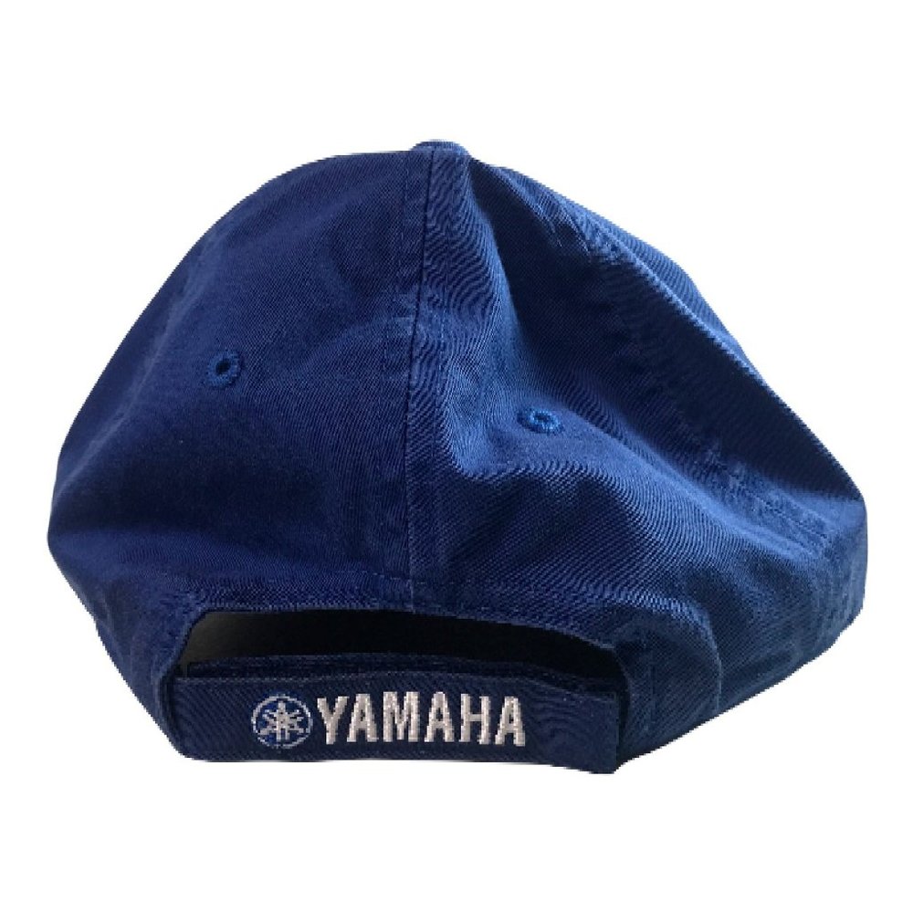 Yamaha Motorsports Logo Baseball Ball Cap Hat Blue Adjustable Adult OSFM New - Picture 5 of 8